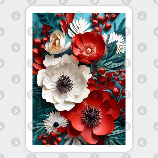 3D Flowers Xmas vibe Sticker by LaartStudio